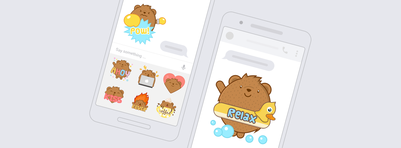 Messenger sticker bear