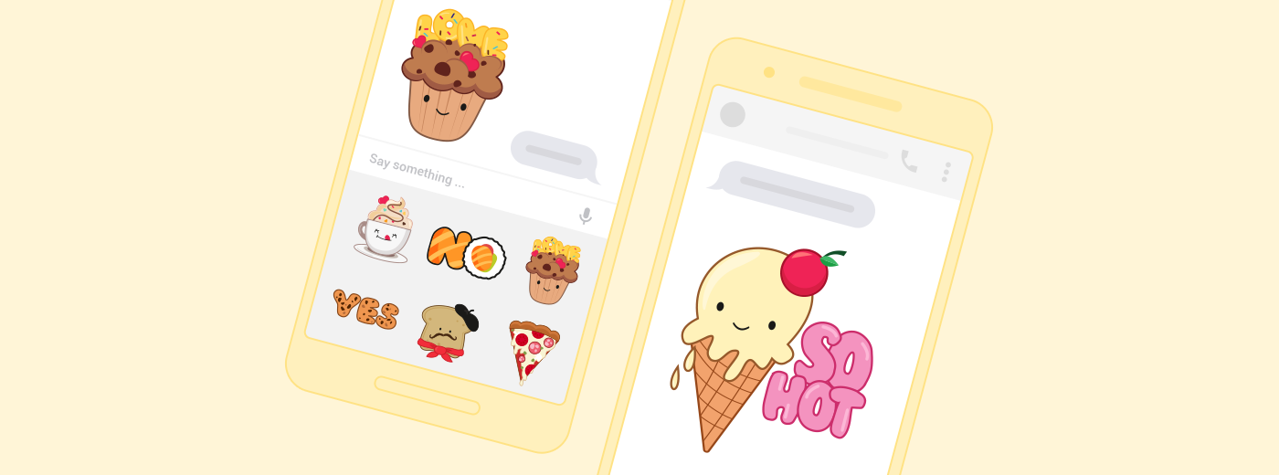 Messenger sticker food