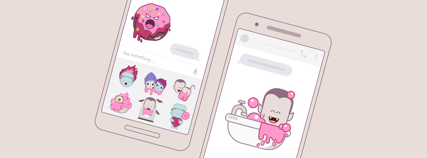 Messenger stickers horror